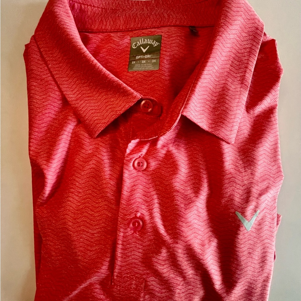 Men’s Callaway Opti Dry Short Sleeve Shirt 3X